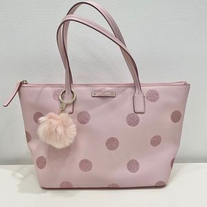 NEW Kate Spade Polka Dot Bag with Pompom